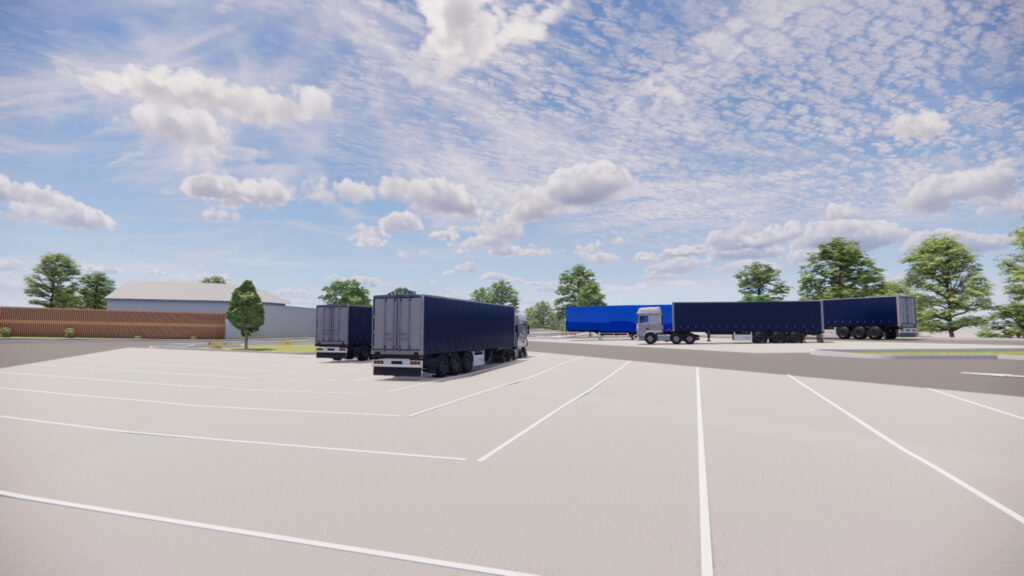 Abbildung LKW Parkplatz 